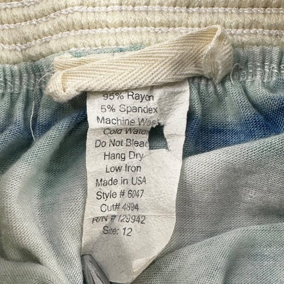 Btween Girl's Size 12 Skirt Hi Low Two Snags On Waistband Tie Die Blue Preowned - Picture 4 of 10